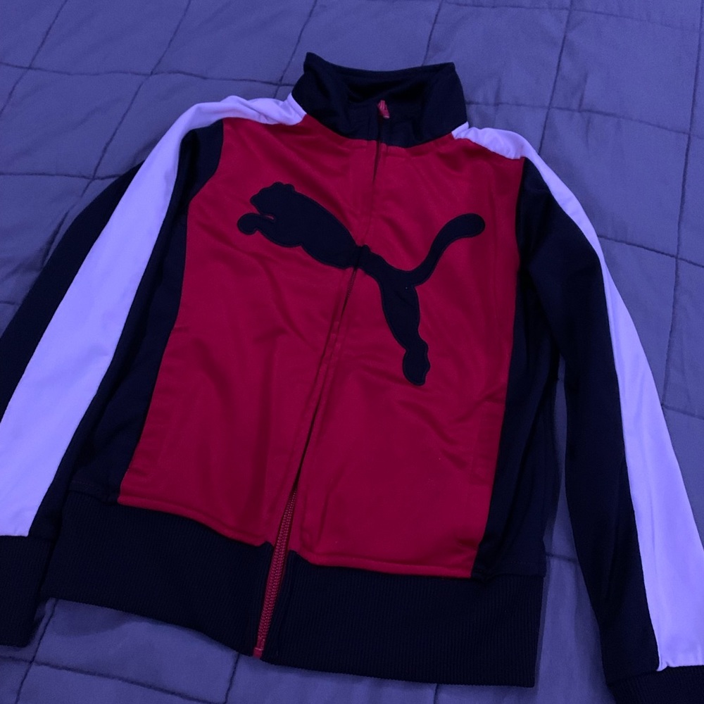 Zip up boys puma sweater